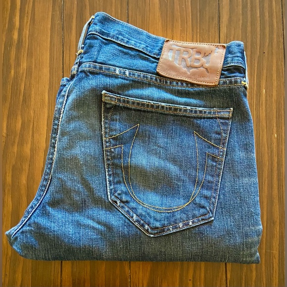 🔵 MENS TRUE RELIGION BOBBY JEANS - SIZE 36 🔵 - Picture 1 of 9
